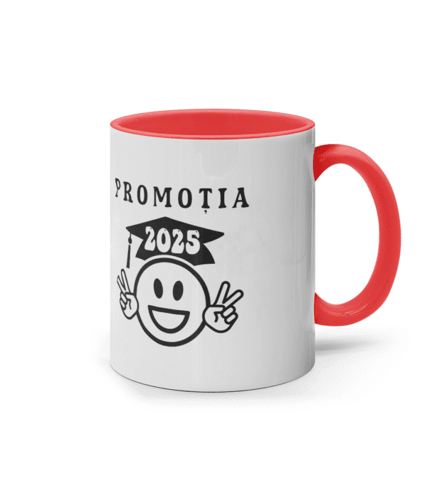 Cană ceramică colorată la interior „Promoția 2025” - imagine 3