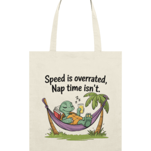 Sacosa din bumbac „Speed is overrated”