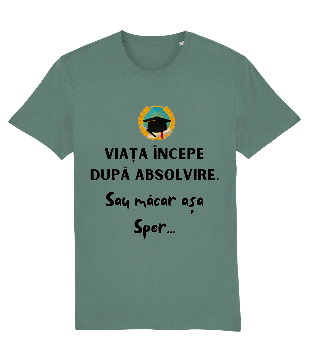 Tricou unisex „Viața începe după absolvire” - imagine 7