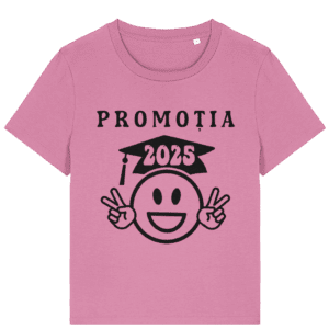 Tricou damă „Promoția 2025 Smiley”