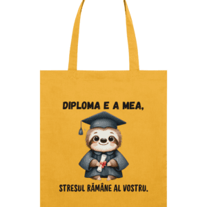 Sacoșă din bumbac „Diploma e a mea”