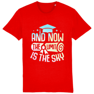 Tricou pentru absolvire „And now the limit is the sky”