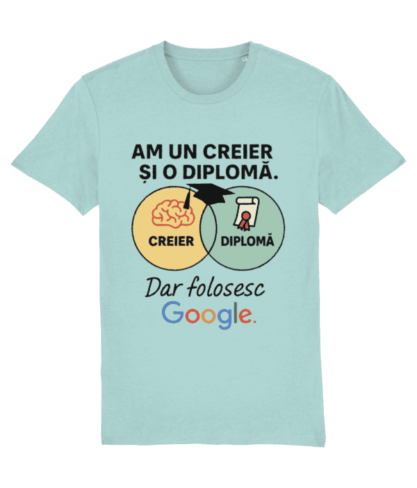Tricou unisex „Creier și diplomă” - imagine 7