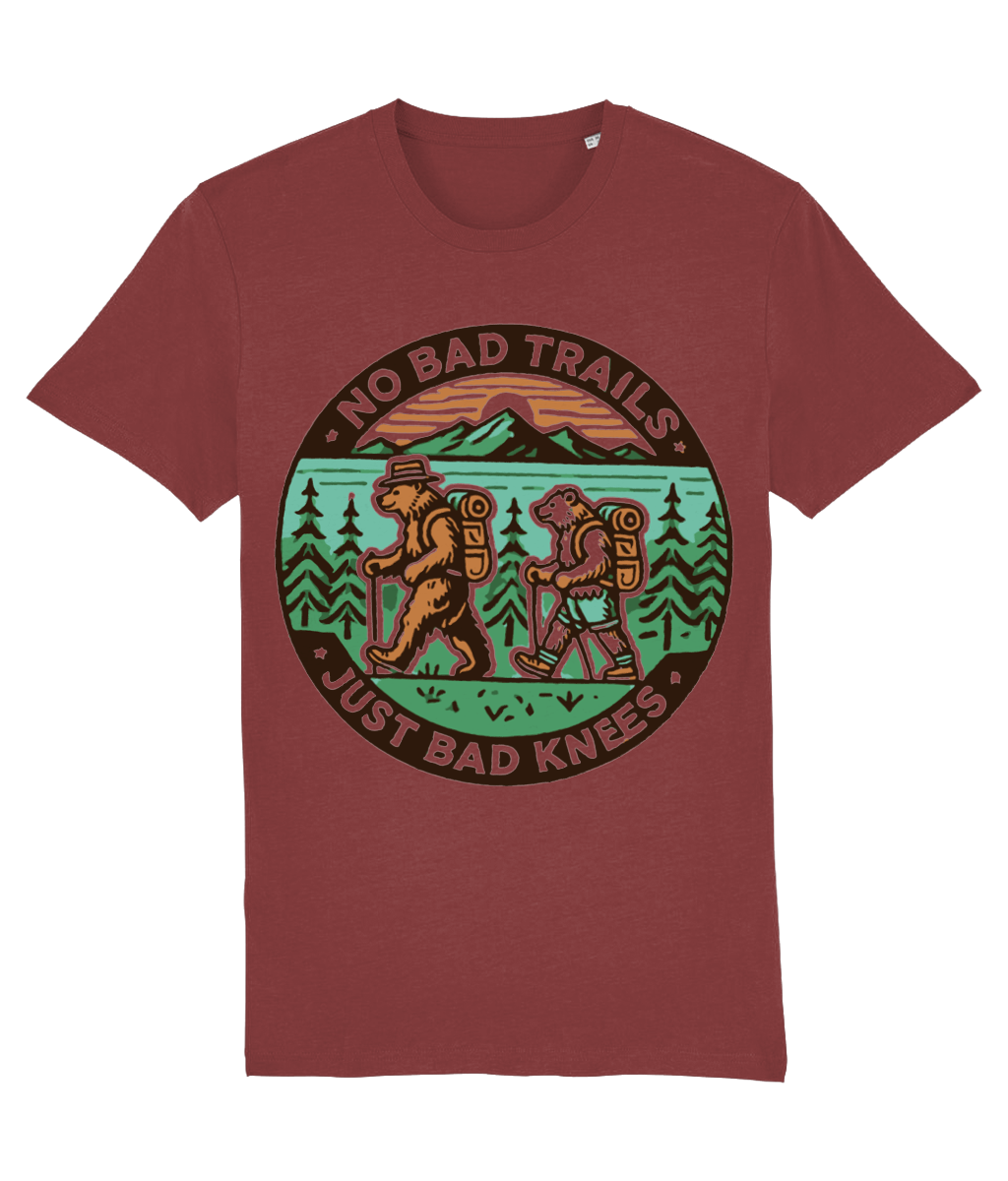 Tricou „No bad trails, just bad knees” - imagine 9