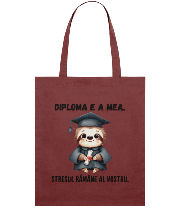 Sacoșă din bumbac „Diploma e a mea” - imagine 7
