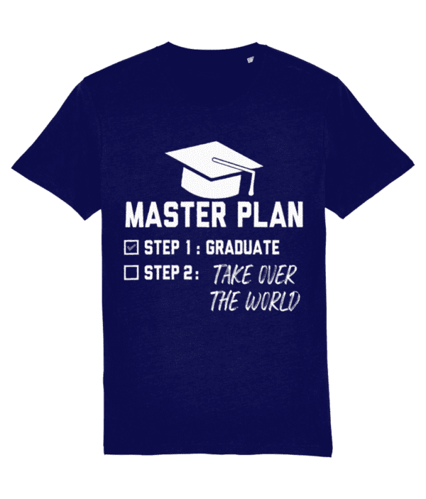 Tricou „Master plan. Graduate. Take over the world” - imagine 6