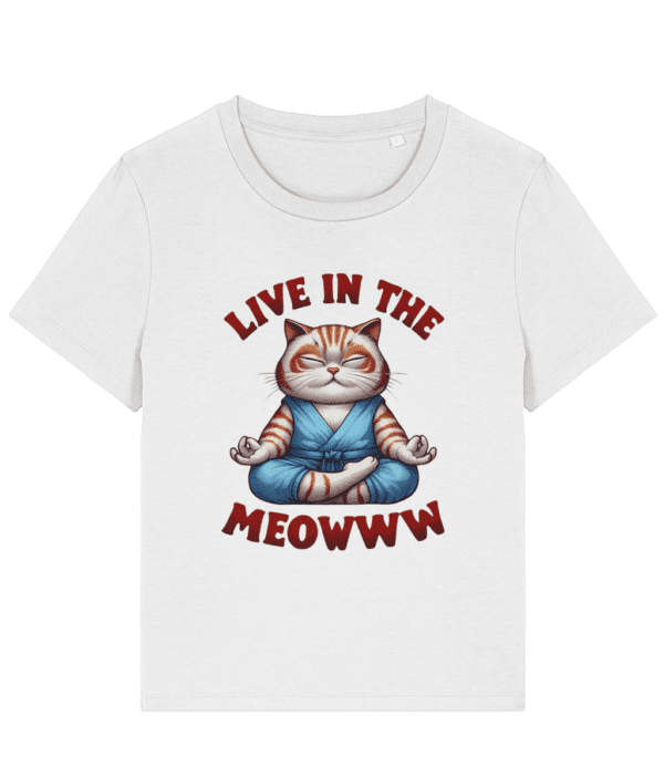 Tricou damă „Live in the meowww” - imagine 3