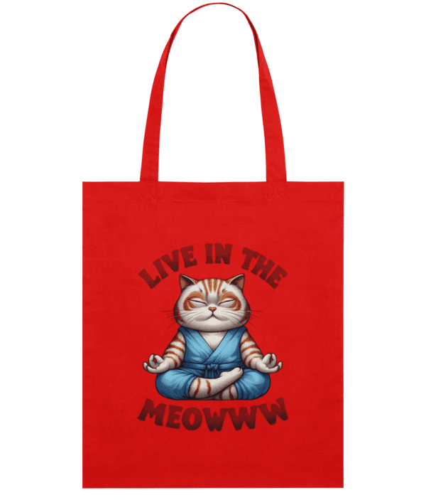 Sacoșă din bumbac „Live in the meowww” - imagine 4