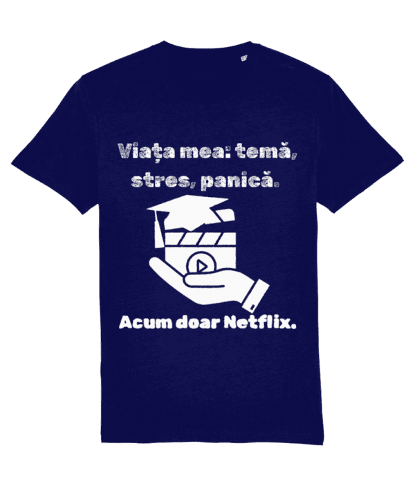 Tricou unisex: „Viața mea temă, stres, panică” - imagine 6