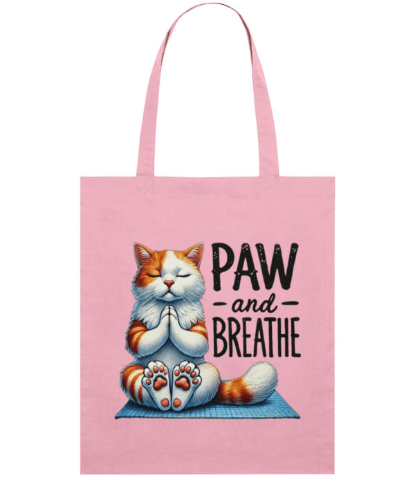 Sacoșă din bumbac „Paw and breathe” - imagine 5