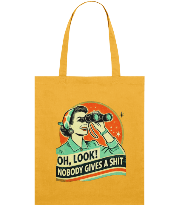 Sacoșă din bumbac „Nobody gives a shit” - imagine 3