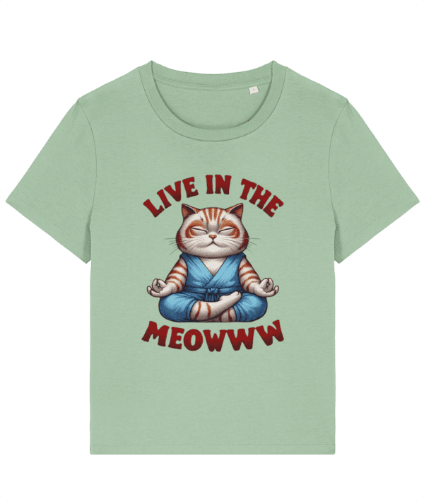 Tricou damă „Live in the meowww” - imagine 2