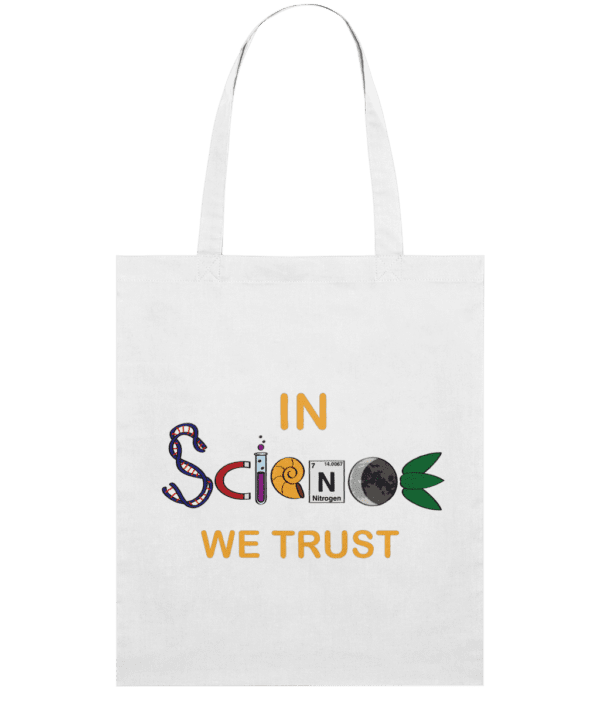 Sacoșă din bumbac „In science we trust” - imagine 2