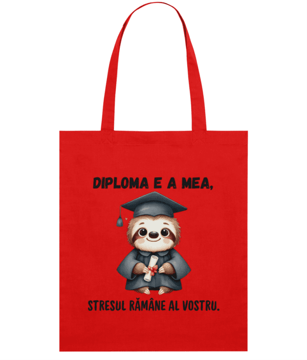 Sacoșă din bumbac „Diploma e a mea” - imagine 4