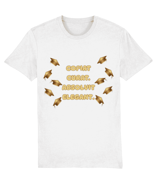 Tricou unisex „Copiat curat. Absolvit elegant” - imagine 2