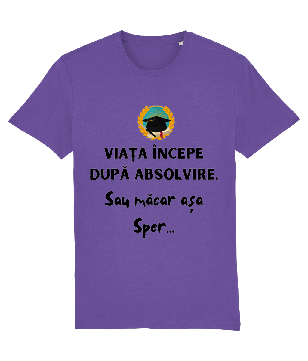 Tricou unisex „Viața începe după absolvire” - imagine 4
