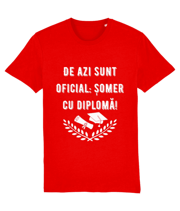 Tricou unisex „Șomer cu diplomă” - imagine 3
