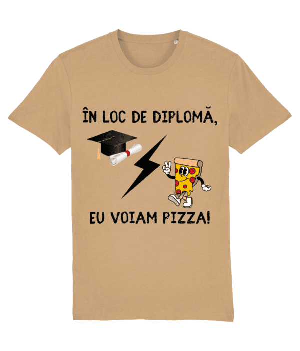 Tricou unisex „În loc de diplomă, eu voiam pizza” - imagine 6