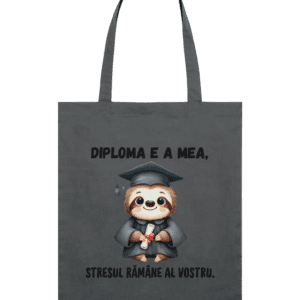 Sacoșă din bumbac „Diploma e a mea”