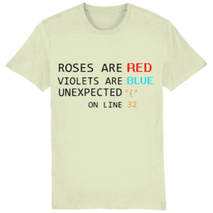 Tricou „Roses are red, violets are blue”