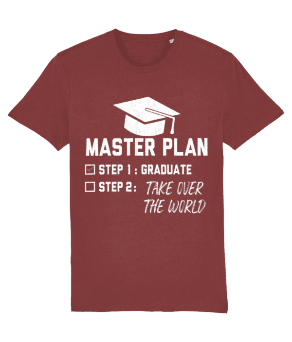 Tricou „Master plan. Graduate. Take over the world” - imagine 9