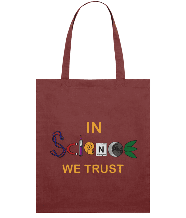 Sacoșă din bumbac „In science we trust” - imagine 6