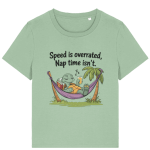 Tricou damă „Speed is overrated”