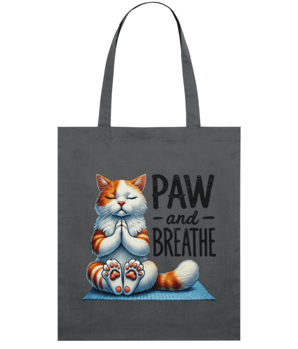 Sacoșă din bumbac „Paw and breathe” - imagine 7
