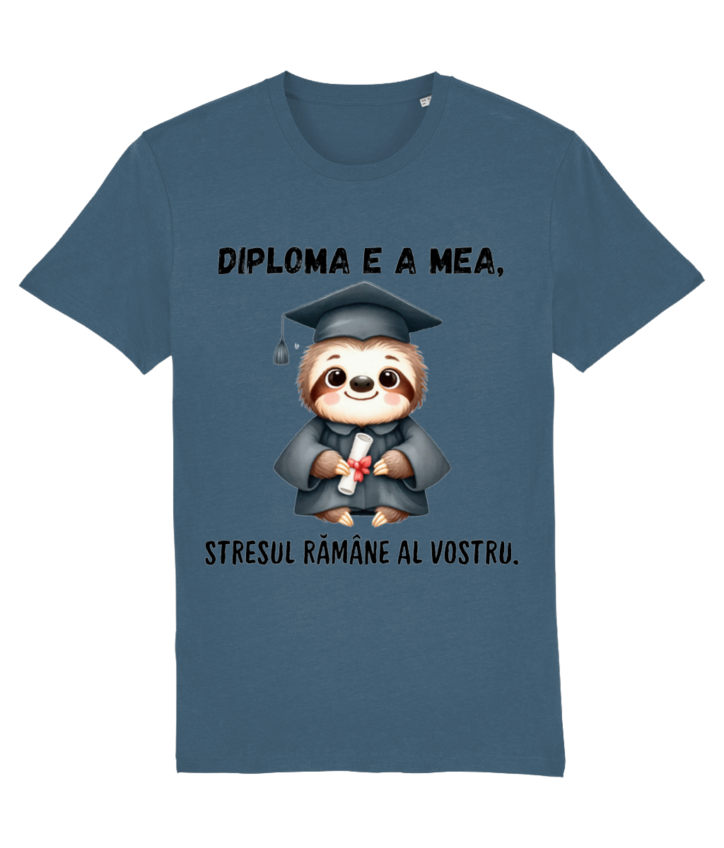 Tricou unisex „Diploma e a mea” - imagine 3