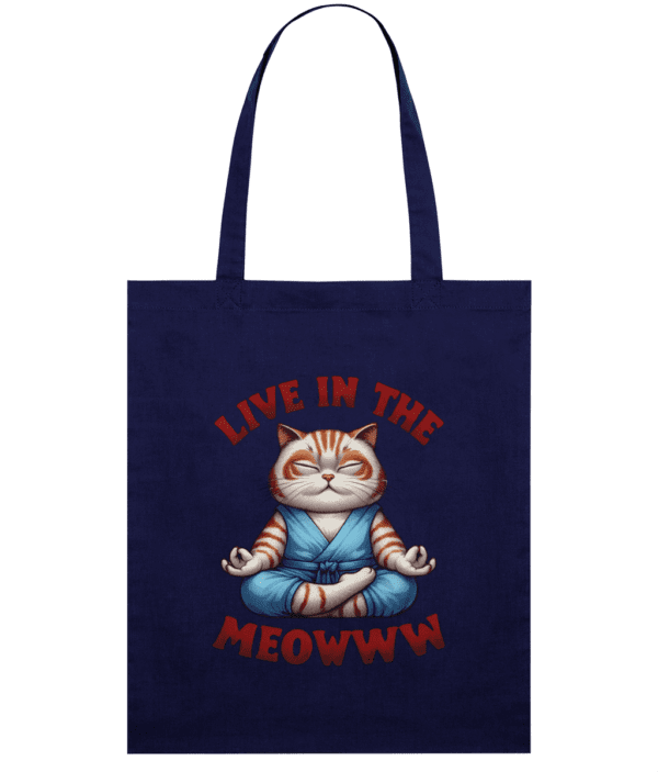 Sacoșă din bumbac „Live in the meowww” - imagine 5
