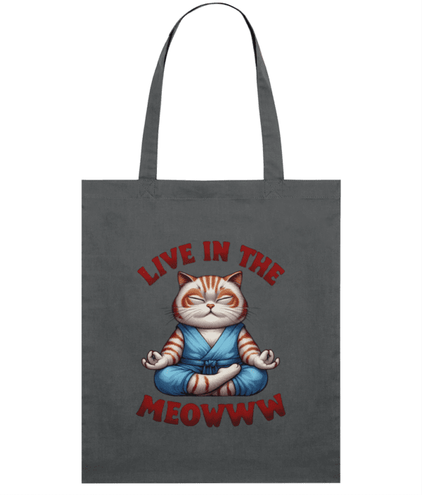 Sacoșă din bumbac „Live in the meowww” - imagine 8
