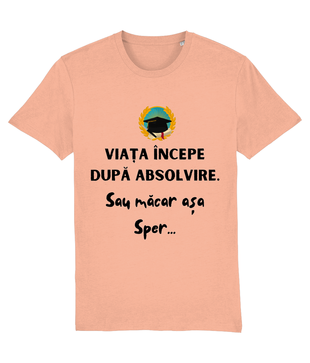 Tricou unisex „Viața începe după absolvire” - imagine 8