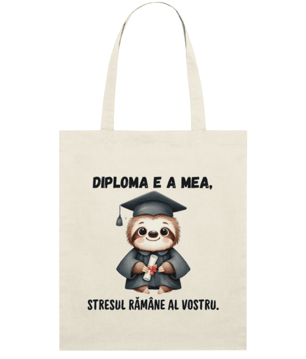 Sacoșă din bumbac „Diploma e a mea” - imagine 5