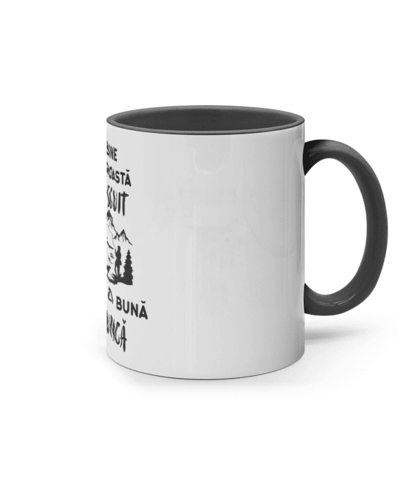 Cană ceramică colorată „Mai bine o zi proastă la pescuit decât o zi bună la muncă” - imagine 2