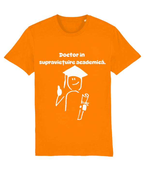 Tricou unisex „Doctor în supraviețuire academică” - imagine 7