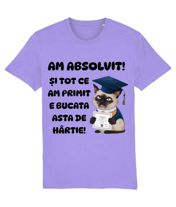 Tricou unisex „Am absolvit! Și tot ce am primit e bucata asta de hârtie” - imagine 5