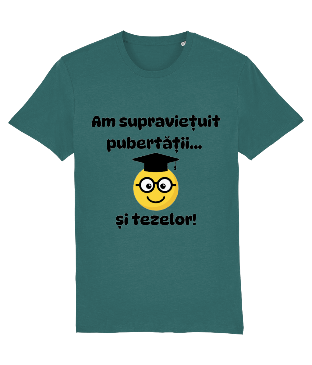 Tricou unisex „Am supraviețuit pubertății și tezelor” - imagine 10