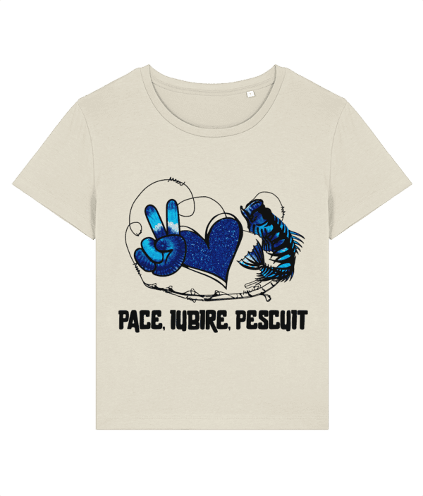 Tricou damp „Pace, iubire, pescuit” - imagine 4