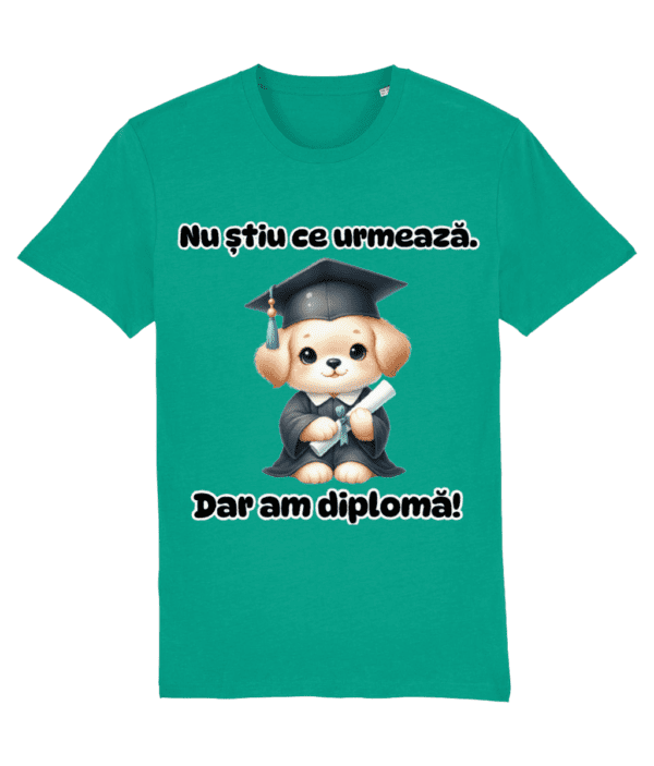 Tricou unisex „Nu știu ce urmează, dar am diplomă” - imagine 6