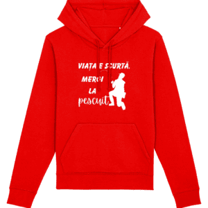 Hanorac „Viața e scurtă. Mergi la pescuit”