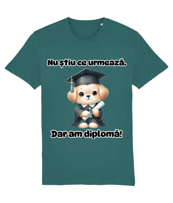Tricou unisex „Nu știu ce urmează, dar am diplomă” - imagine 10