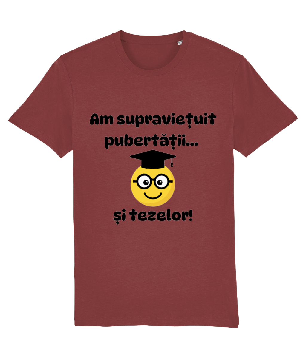 Tricou unisex „Am supraviețuit pubertății și tezelor” - imagine 9