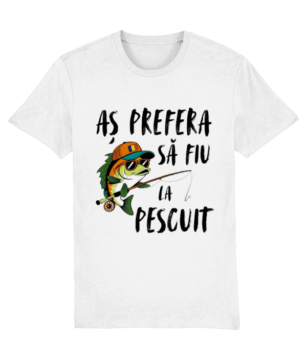 Tricou unisex „Aș prefera să fiu la pescuit” - imagine 2