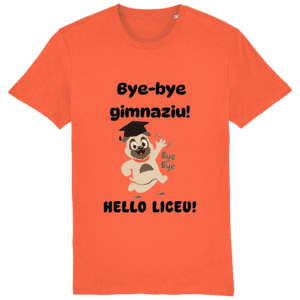 Tricou unisex „Bye bye gimnaziu! Hello liceu!”