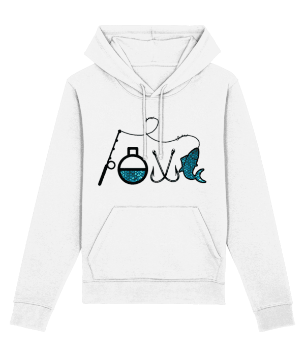 Hanorac unisex „I love fishing” - imagine 2