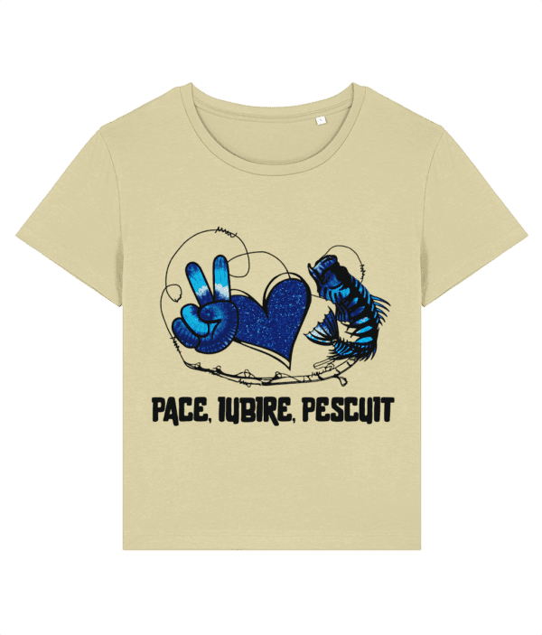Tricou damp „Pace, iubire, pescuit” - imagine 7