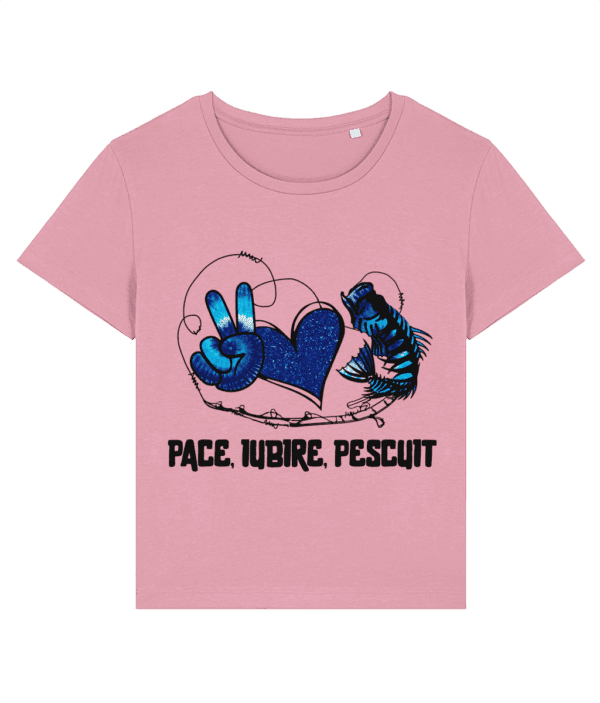 Tricou damp „Pace, iubire, pescuit” - imagine 6