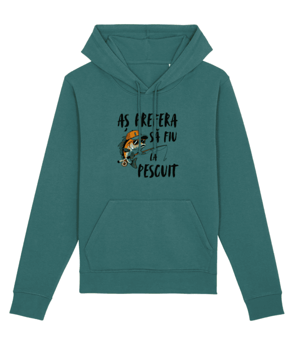 Hanorac unisex „Aș prefera să fiu la pescuit” - imagine 9