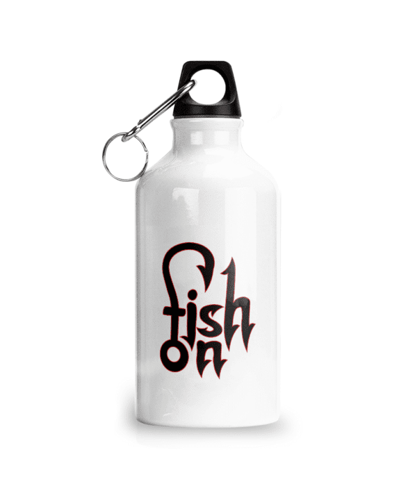 Bidon sport din aluminiu cu carabina „Fish on”
