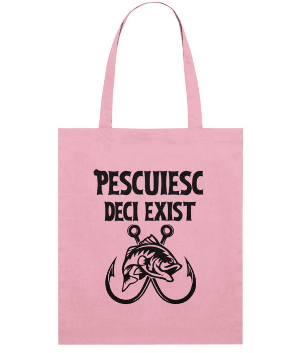 Sacoșă din bumbac „Pescuiesc. Deci exist” - imagine 6